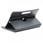 Wholesale Universal 7 inch 360 Premium Flip Leather Tablet Case (Black)